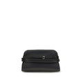 Moschino Schwarze Umhängetasche aus Ziegenleder
