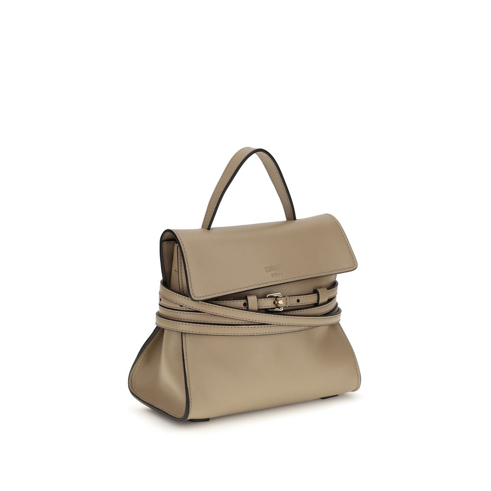 Moschino Beige Goatskin Shoulder Bag