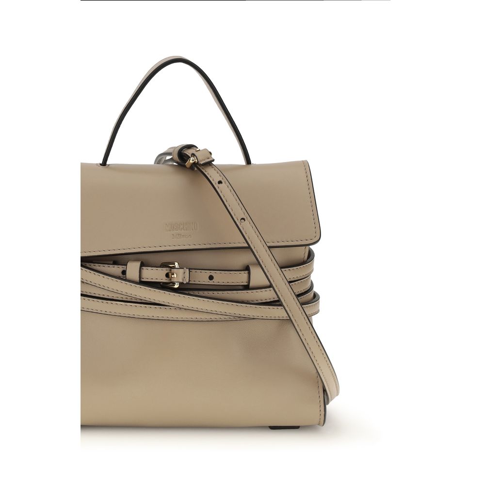 Moschino Beige Goatskin Shoulder Bag