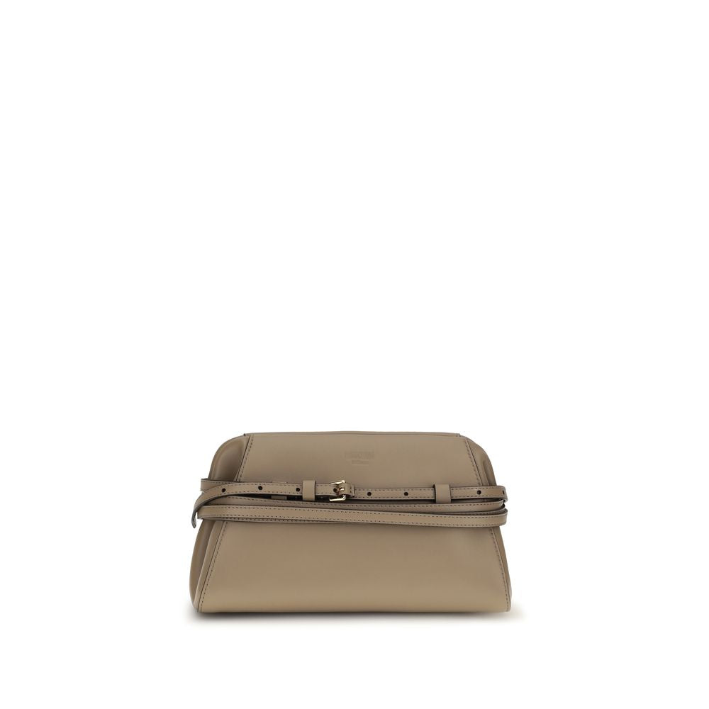 Moschino Beige Goatskin Shoulder Bag