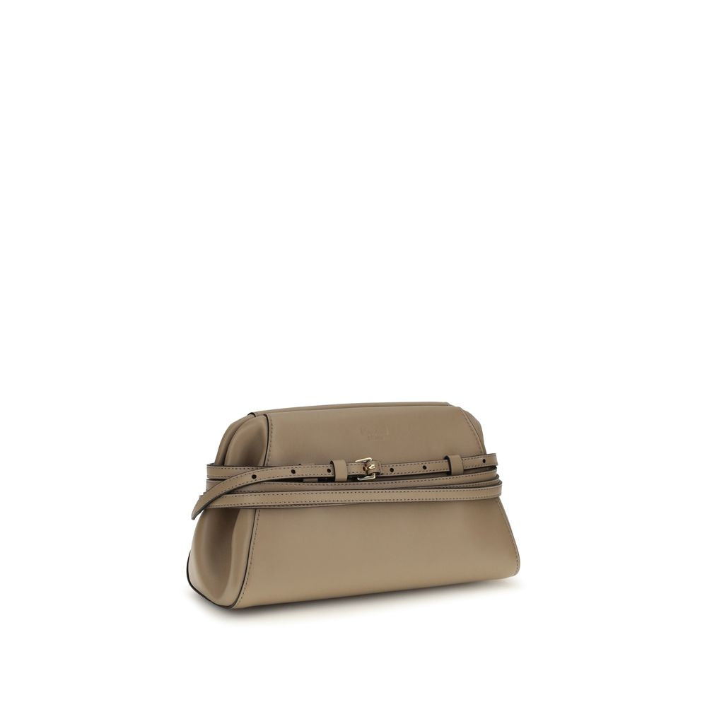 Moschino Beige Goatskin Shoulder Bag