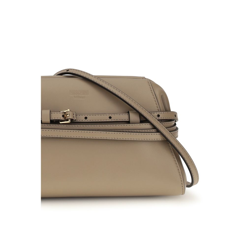 Moschino Beige Goatskin Shoulder Bag