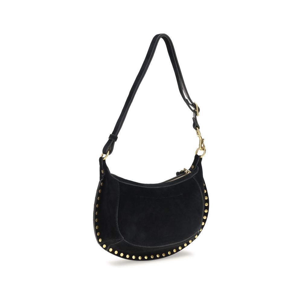 Isabel Marant Schwarze Bos Taurus Kalbsleder Schultertasche