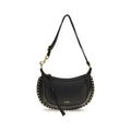 Isabel Marant Schwarze Bos Taurus Kalbsleder Schultertasche