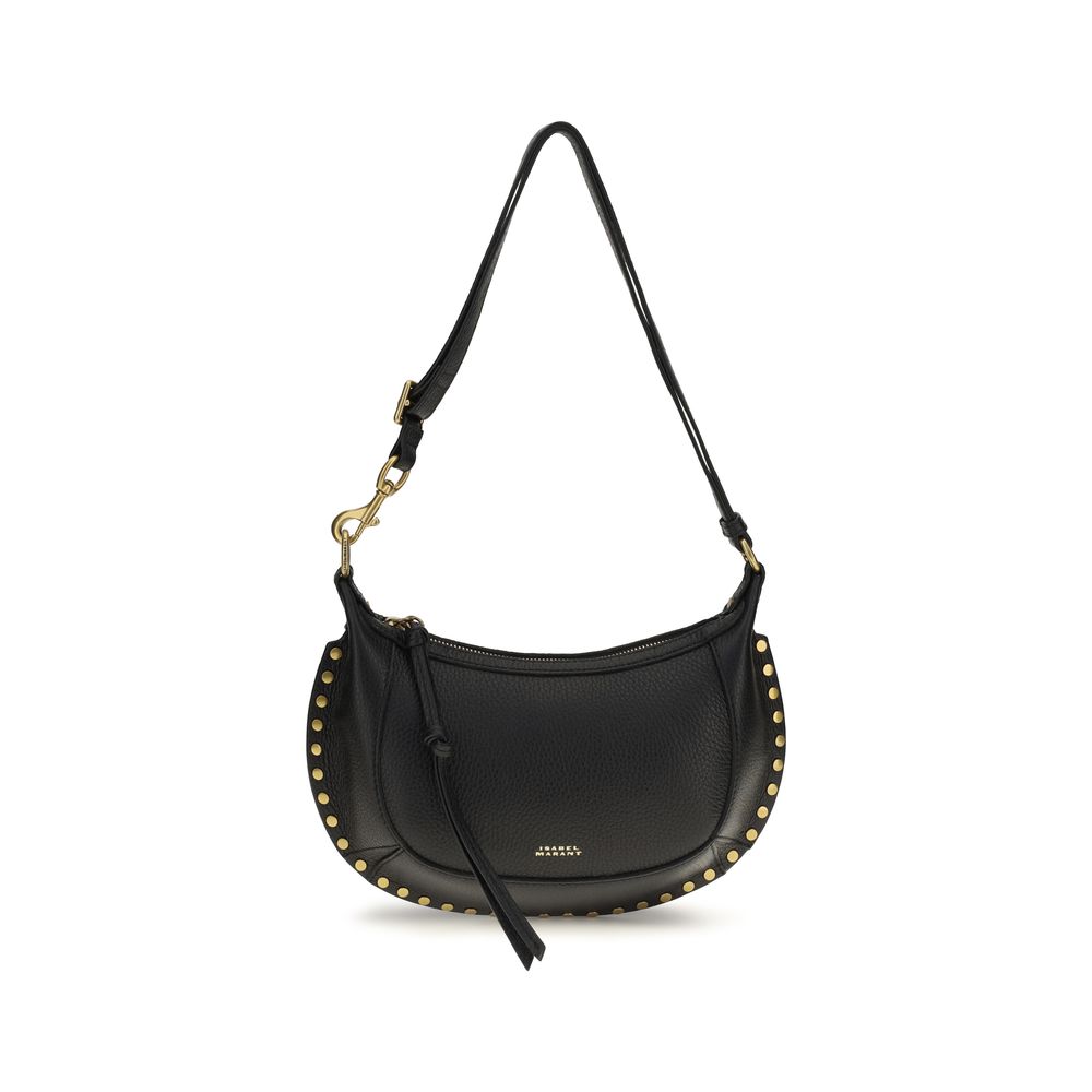 Isabel Marant Schwarze Bos Taurus Kalbsleder Schultertasche