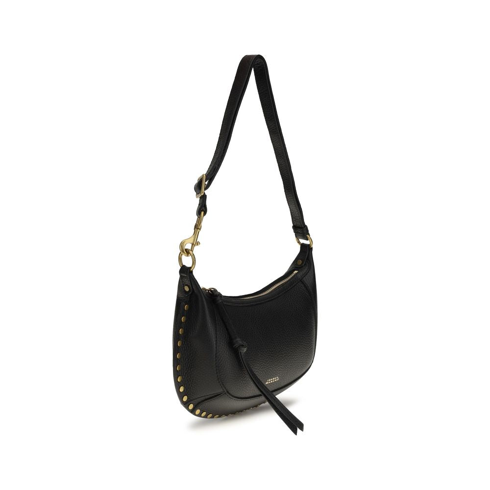 Isabel Marant Schwarze Bos Taurus Kalbsleder Schultertasche