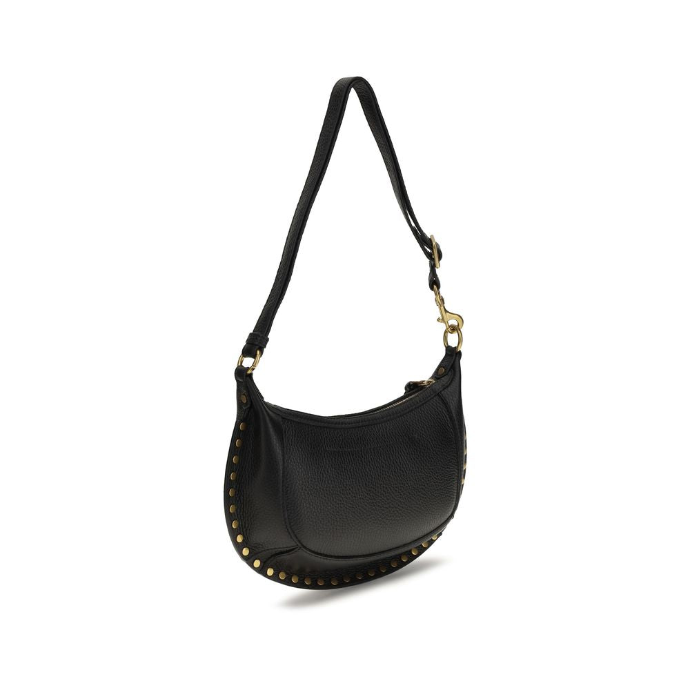 Isabel Marant Schwarze Bos Taurus Kalbsleder Schultertasche