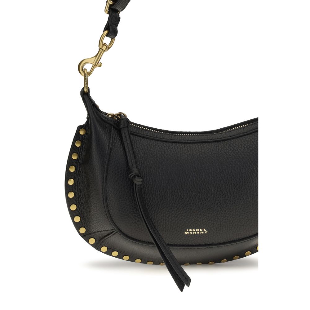 Isabel Marant Schwarze Bos Taurus Kalbsleder Schultertasche