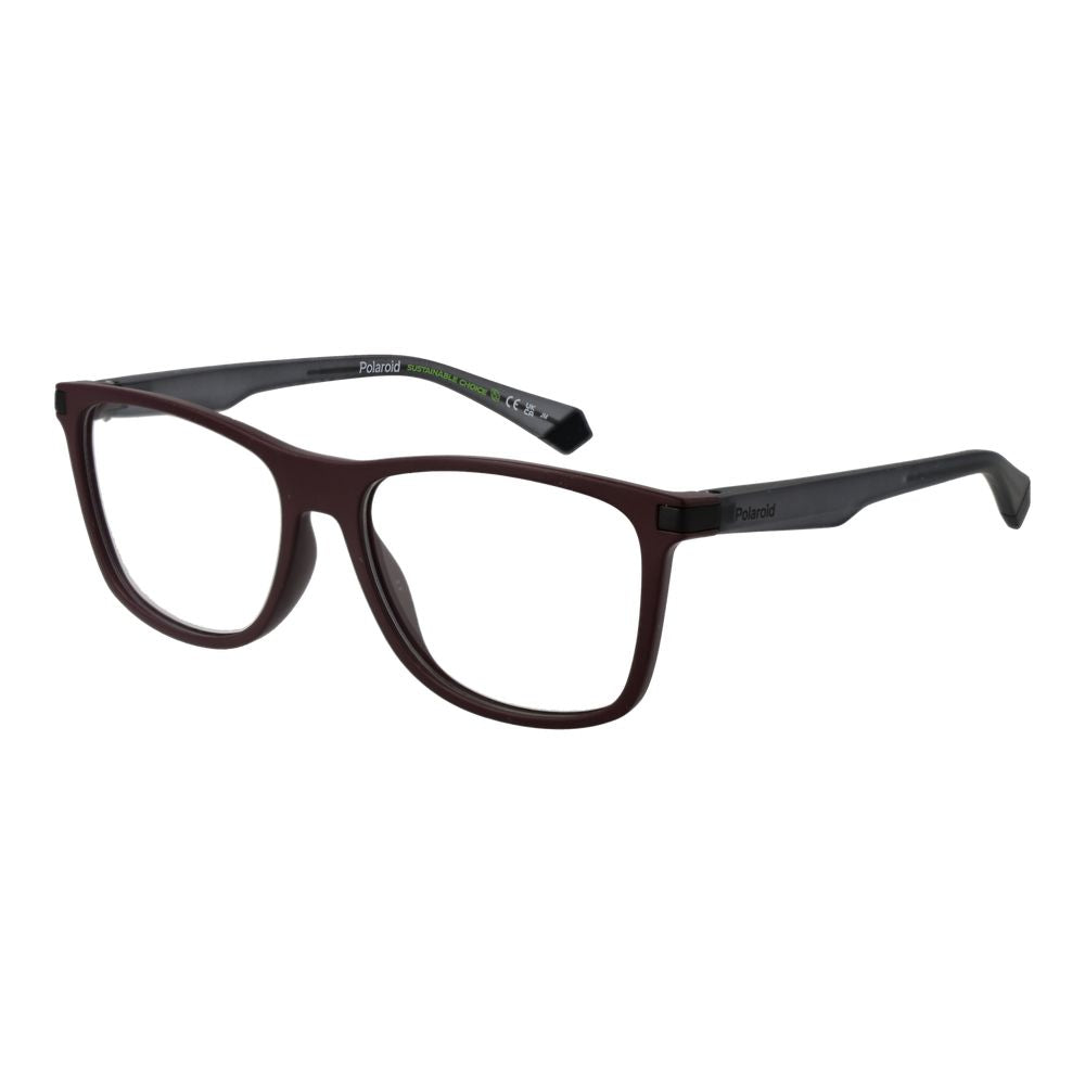 Polaroid Brille aus Burgunderfarbenem Polyester