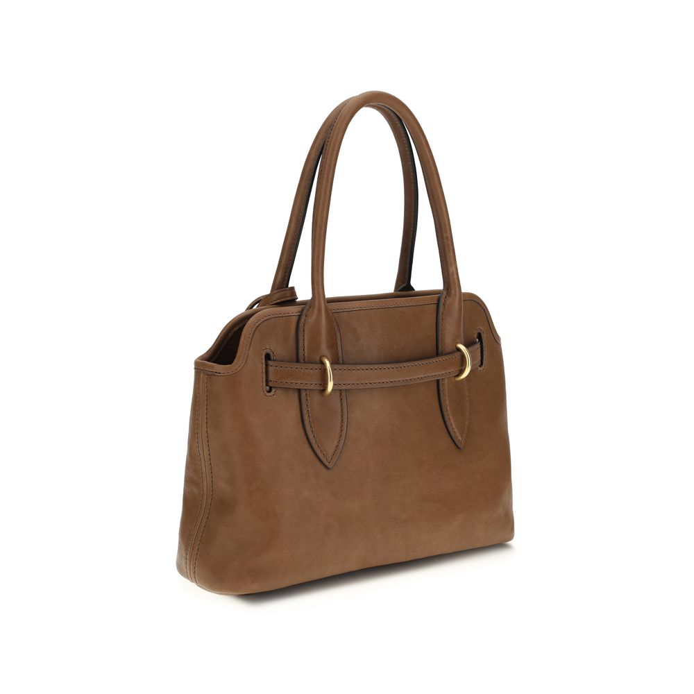 Miu Miu Schultertasche aus braunem Lammleder Ovis Aries Aries