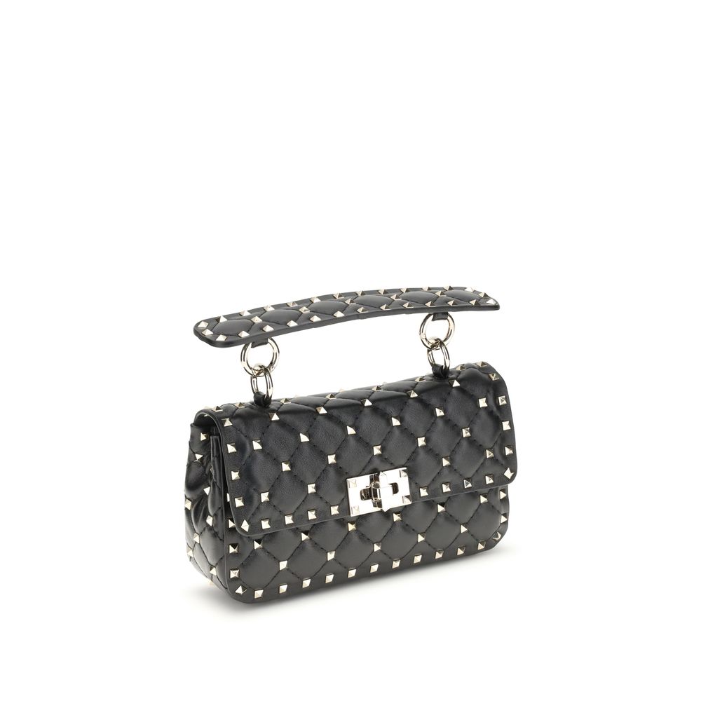 Valentino Garavani Schwarze Lammleder Schultertasche Ovis Aries Aries