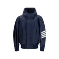 Thom Browne Schwarze Baumwoll-Shell-Jacke