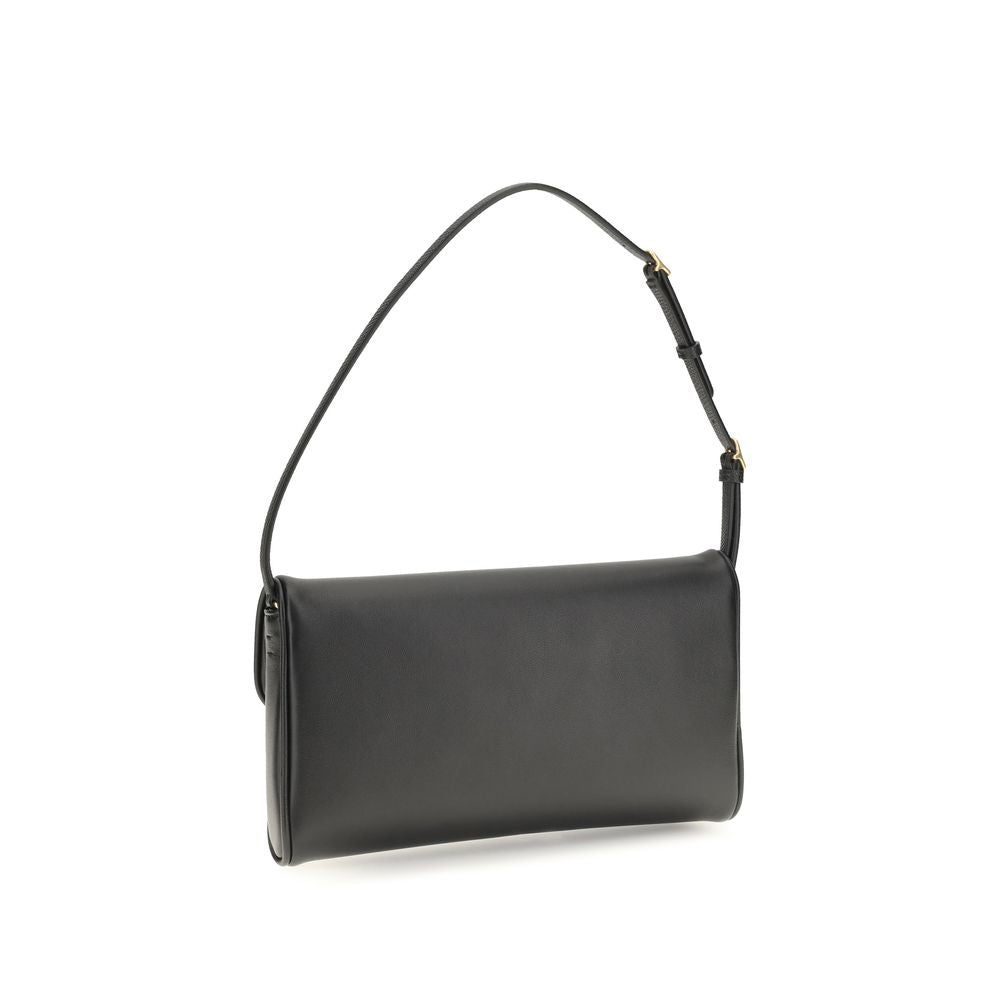 Valentino Garavani Braune Kalbsleder Bos Taurus Schultertasche