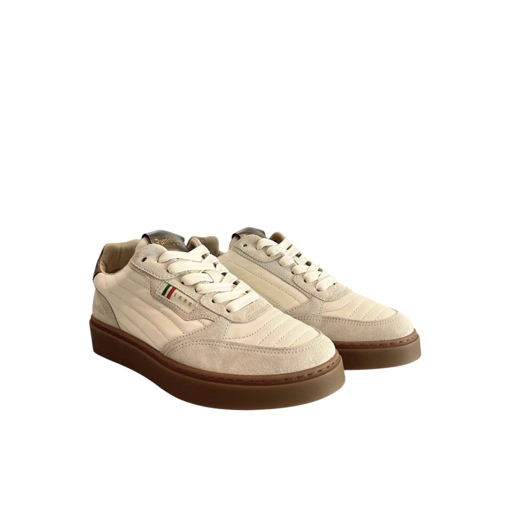 Pantofola D'Oro Beige Suede Mens Sneaker