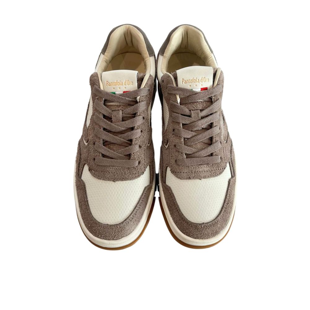 Pantofola D'Oro Grauer Leder Herren Sneaker