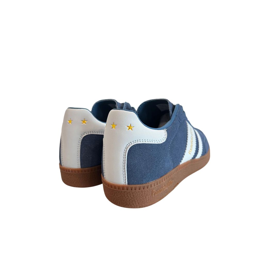 Pantofola D'Oro Blaue Wildleder-Sneaker für Herren