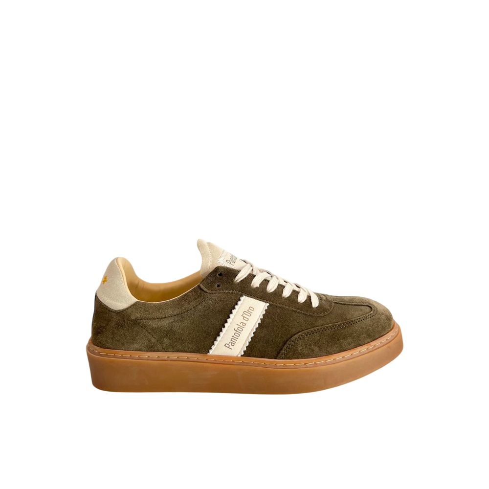 Pantofola D'Oro Grüner Wildleder-Sneaker für Herren