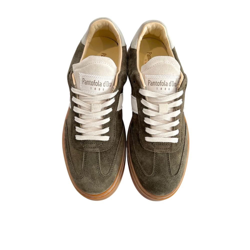 Pantofola D'Oro Grüner Wildleder-Sneaker für Herren