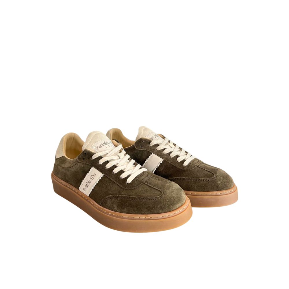 Pantofola D'Oro Grüner Wildleder-Sneaker für Herren