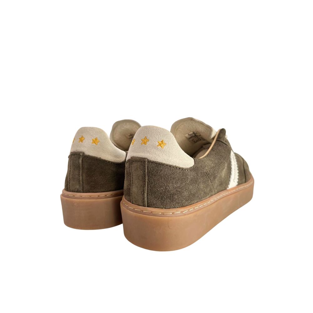 Pantofola D'Oro Grüner Wildleder-Sneaker für Herren