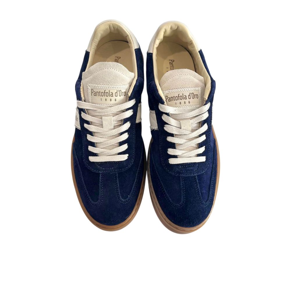 Pantofola D'Oro Blaue Wildleder-Sneaker für Herren