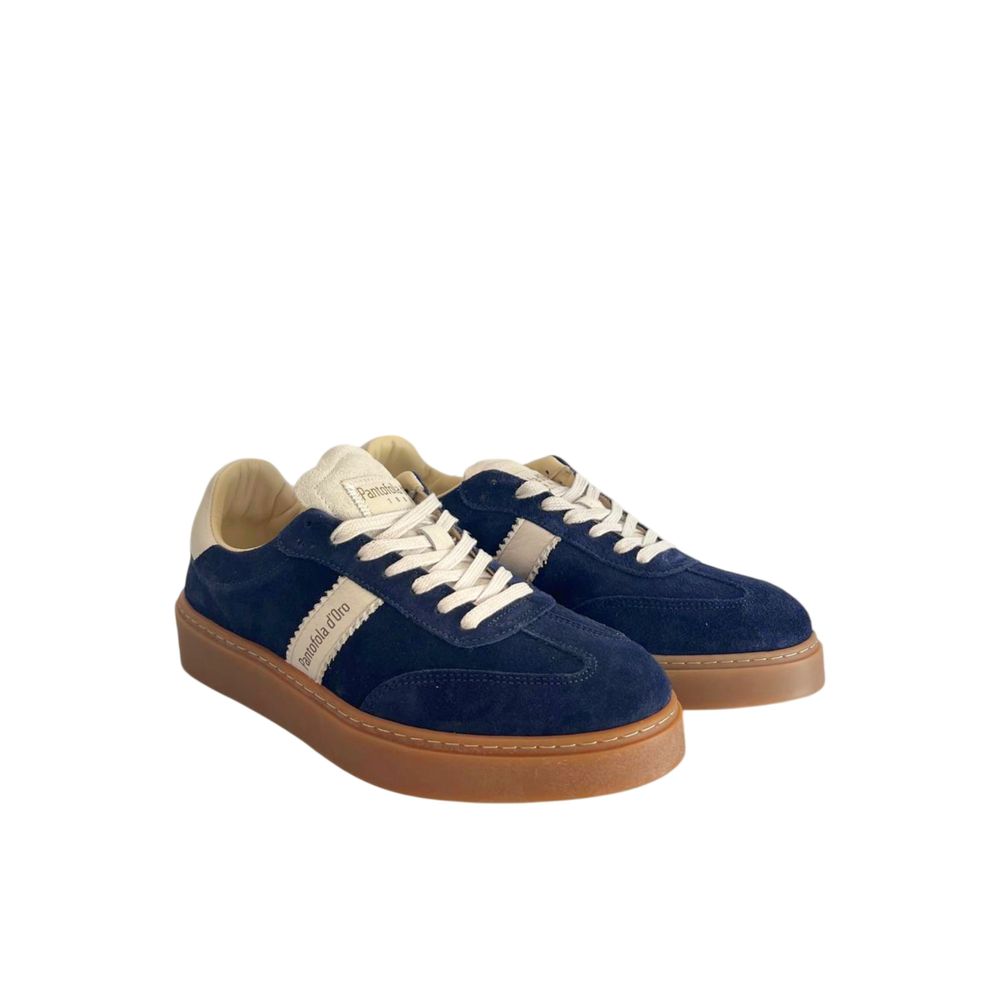 Pantofola D'Oro Blaue Wildleder-Sneaker für Herren