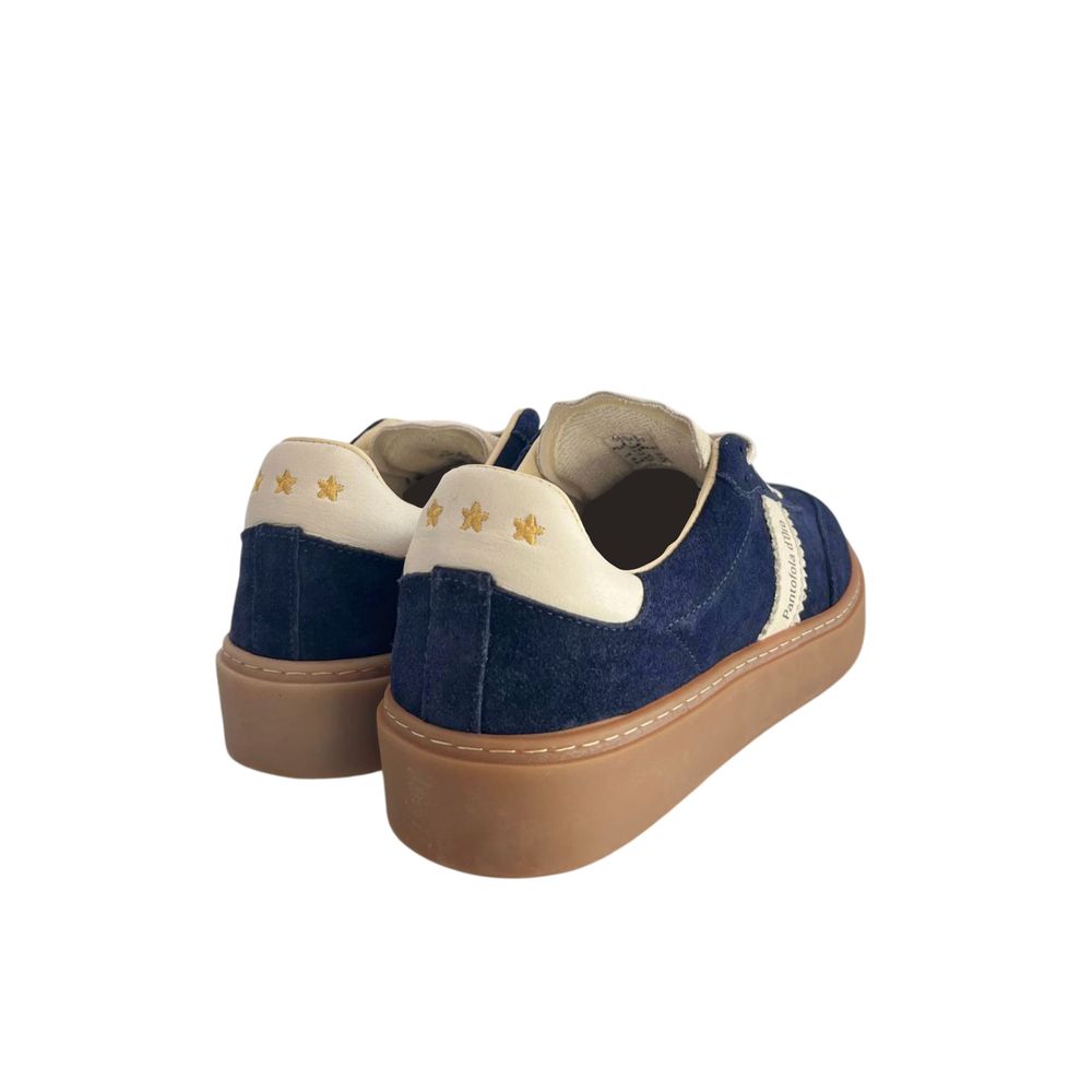 Pantofola D'Oro Blaue Wildleder-Sneaker für Herren