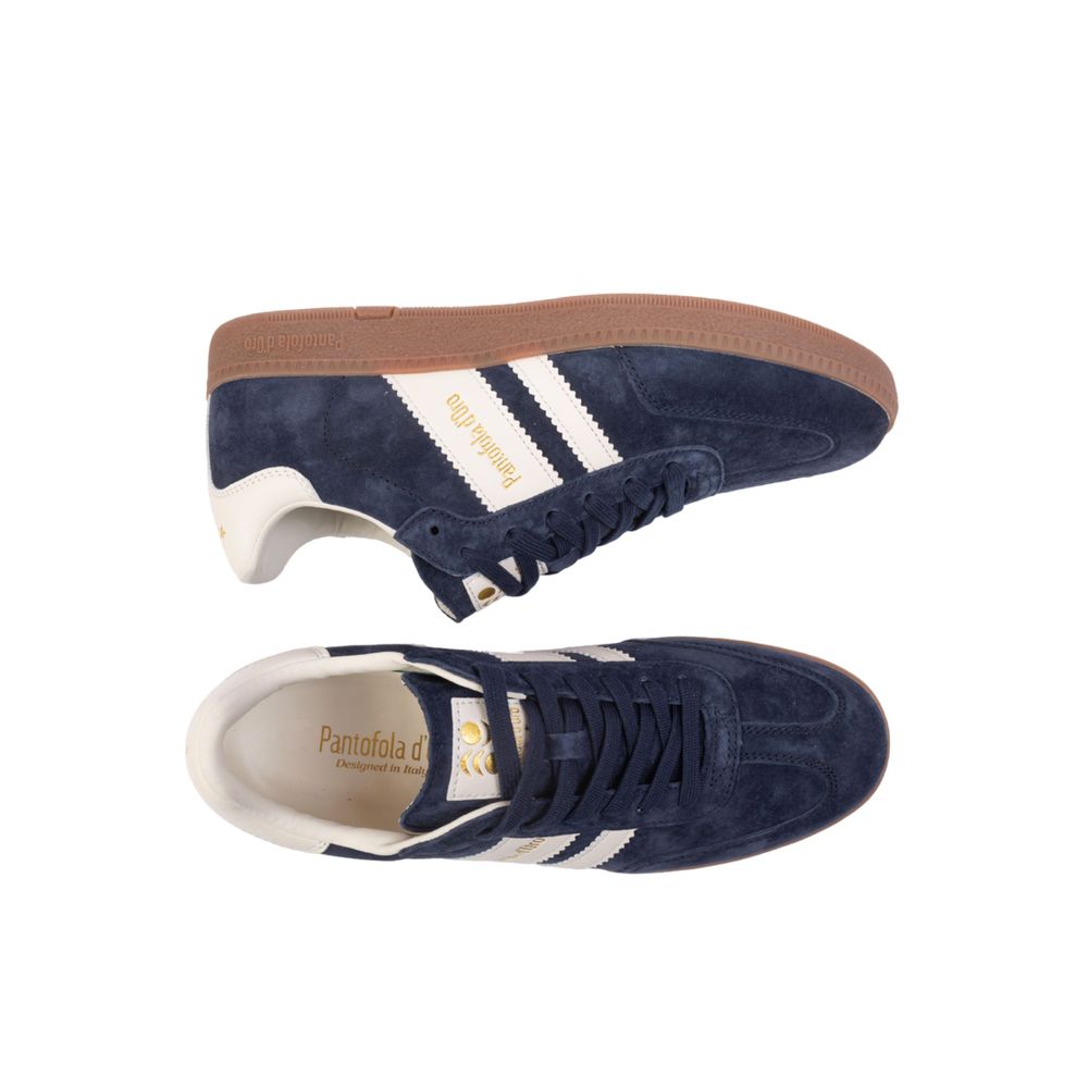 Pantofola D'Oro Blaue Wildleder-Sneaker für Herren