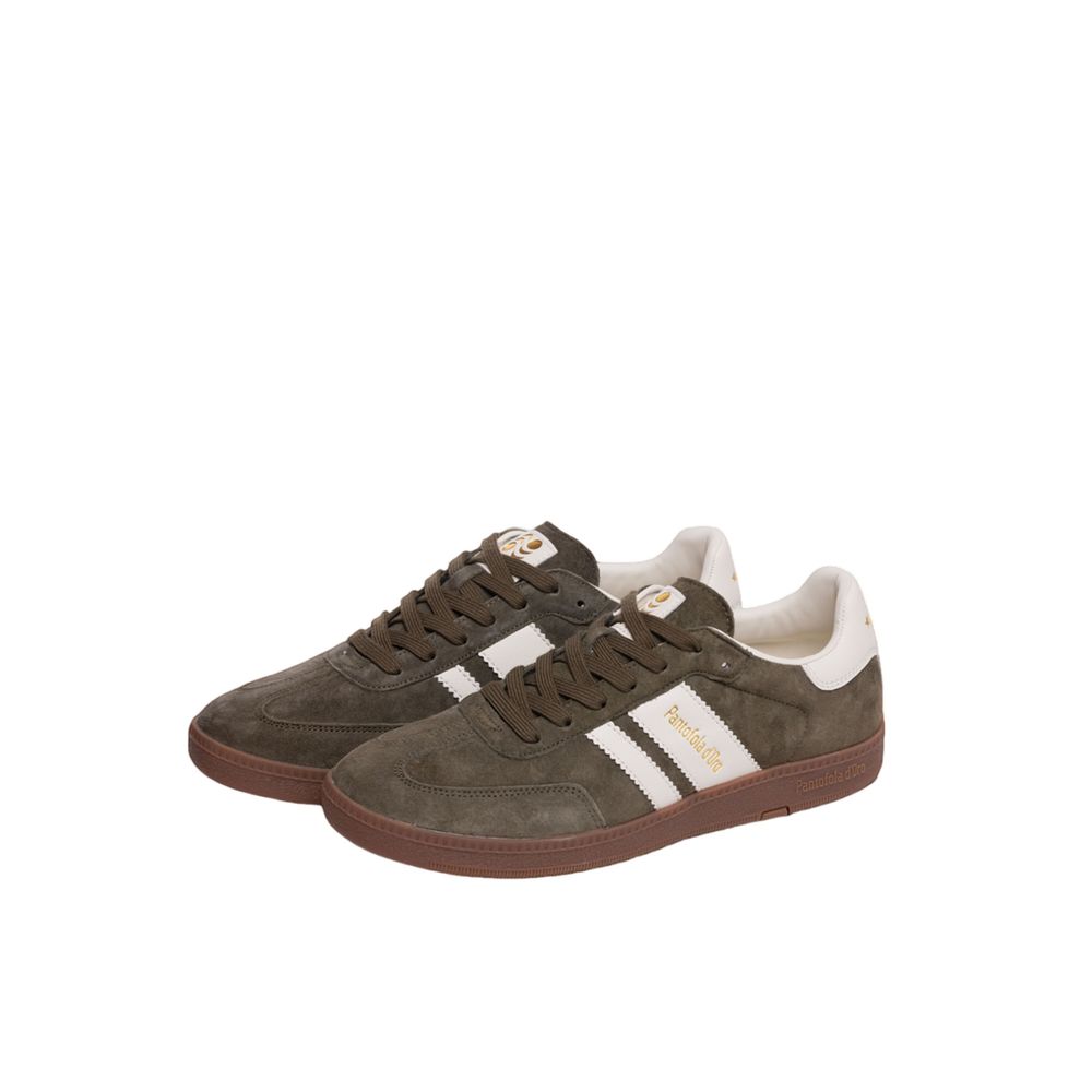 Pantofola D'Oro Grüner Wildleder-Sneaker für Herren