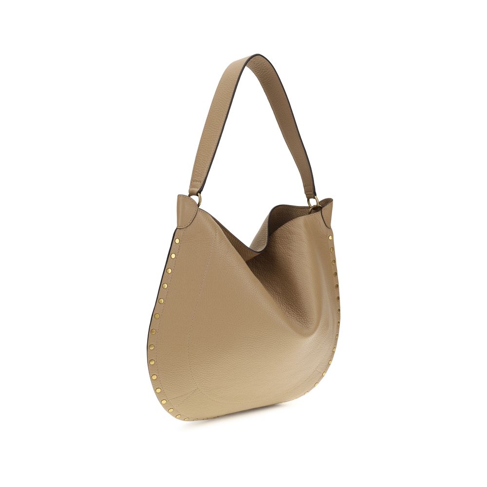Isabel Marant Beige Kalbsleder Bos Taurus Schultertasche