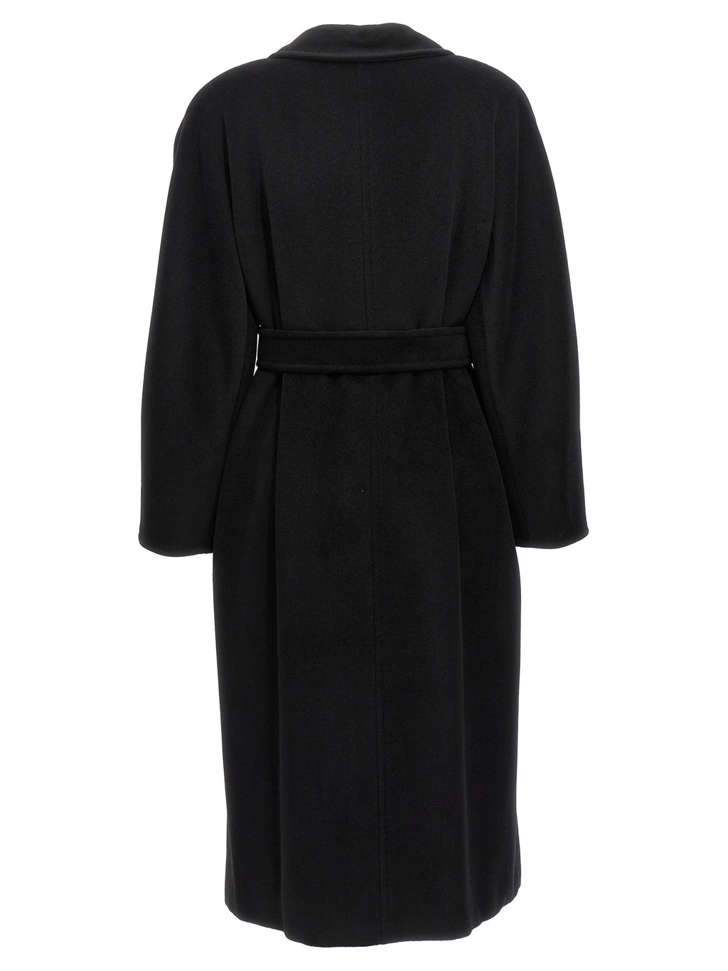Max Mara Schwarzer Wollmantel aus reiner Schurwolle