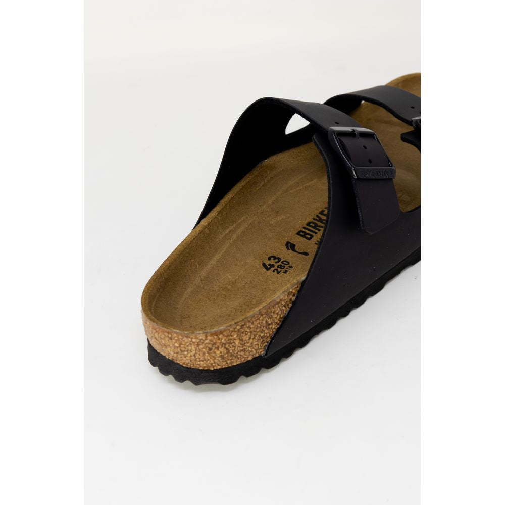 Birkenstock Schwarze Kunstleder-Slipper