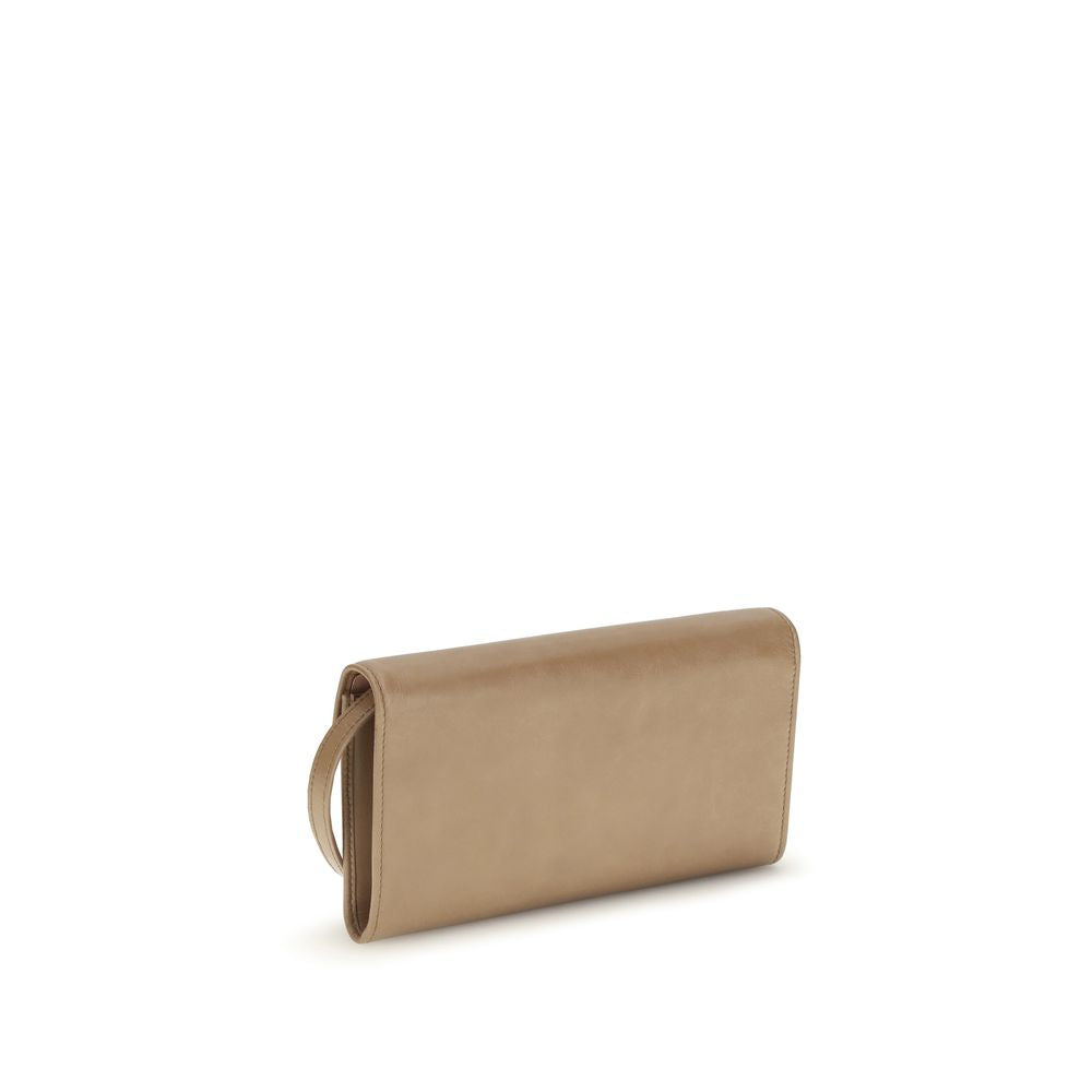 Miu Miu Beige Calf Leather Bos Taurus Wallet