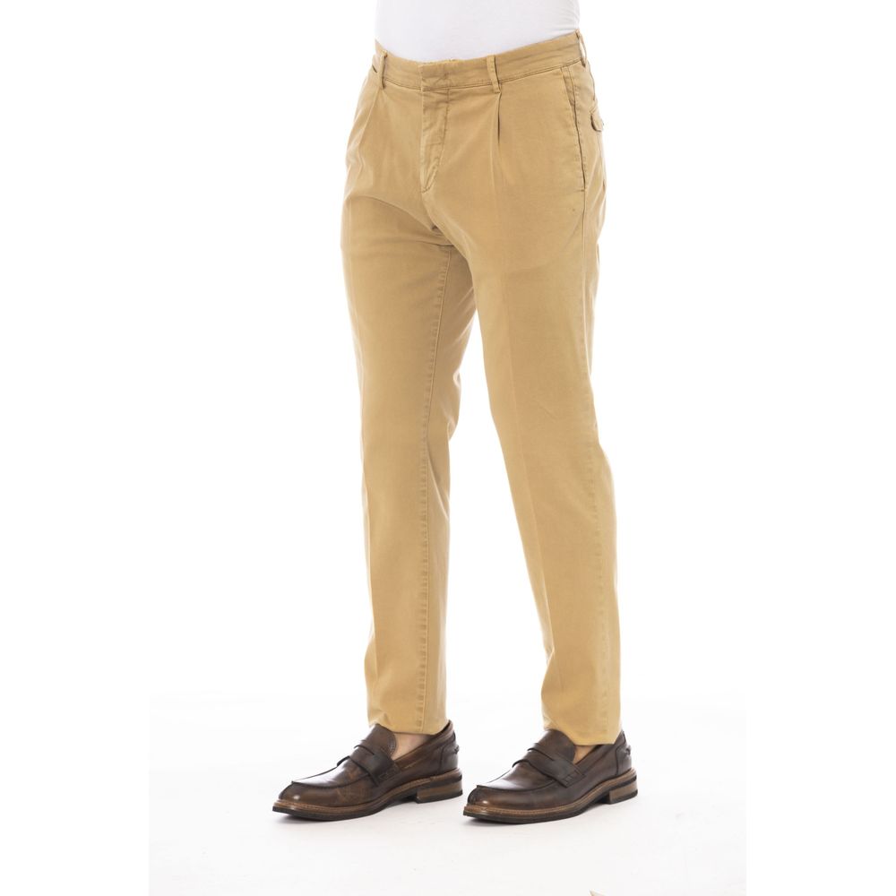 Peserico Beigefarbene Baumwollhose für Herren