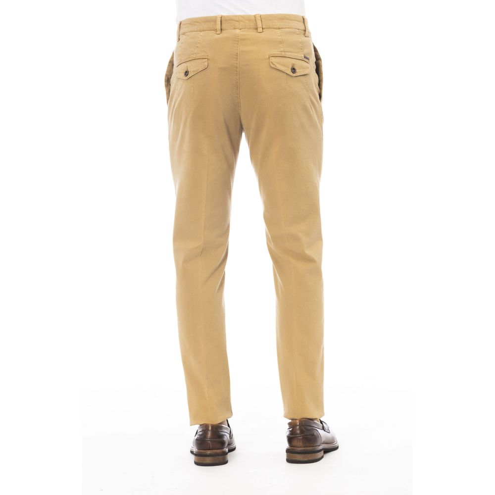 Peserico Beigefarbene Baumwollhose für Herren