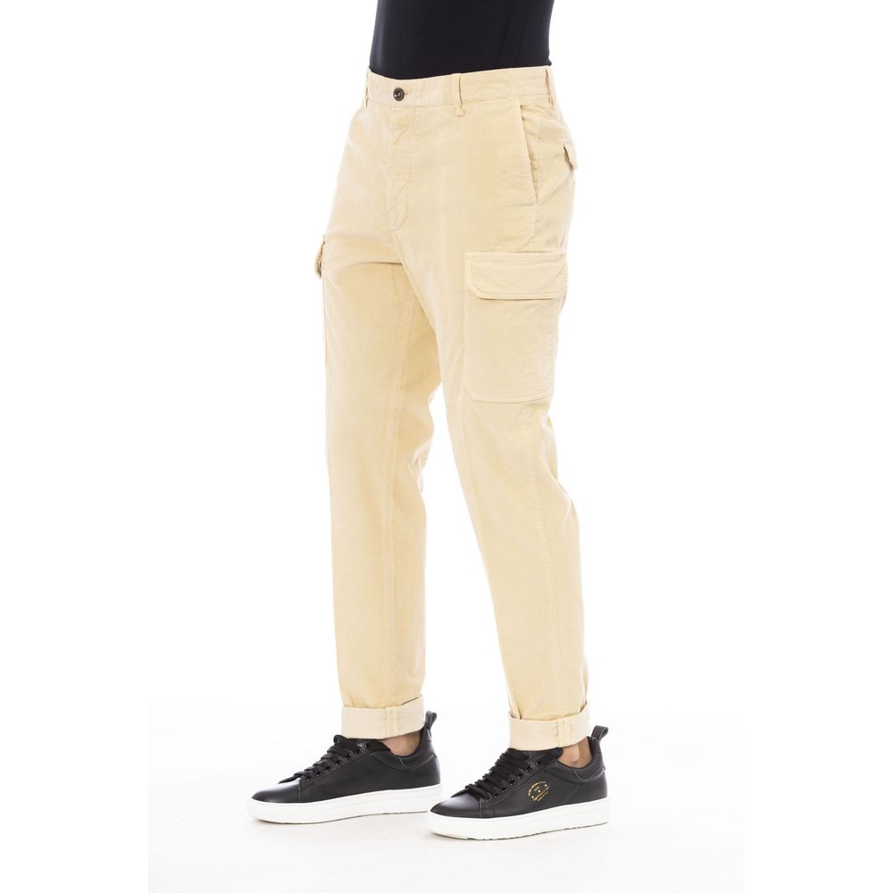 Peserico Beigefarbene Baumwollhose für Herren