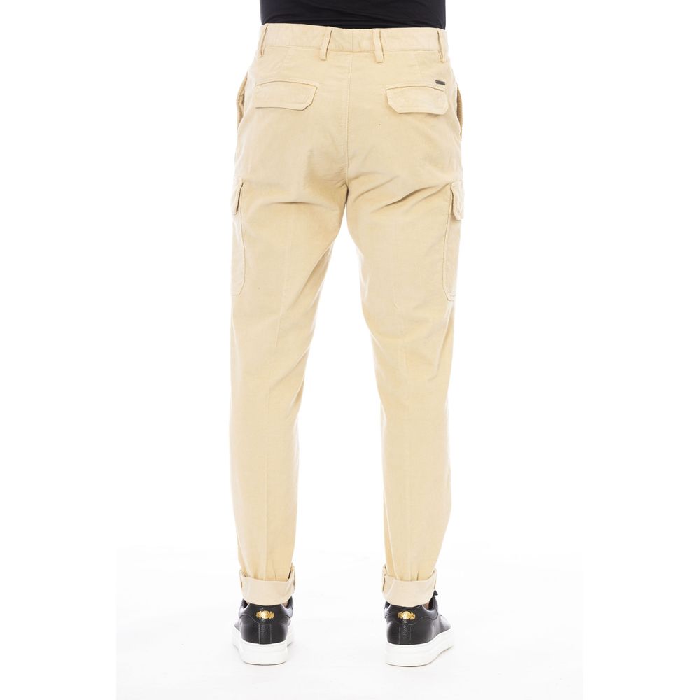 Peserico Beigefarbene Baumwollhose für Herren