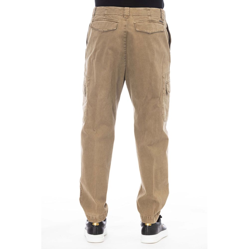 Peserico Braune Baumwollhose für Herren