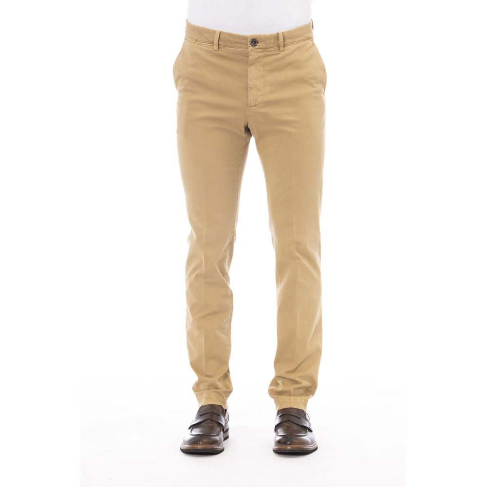 Peserico Beigefarbene Baumwollhose für Herren