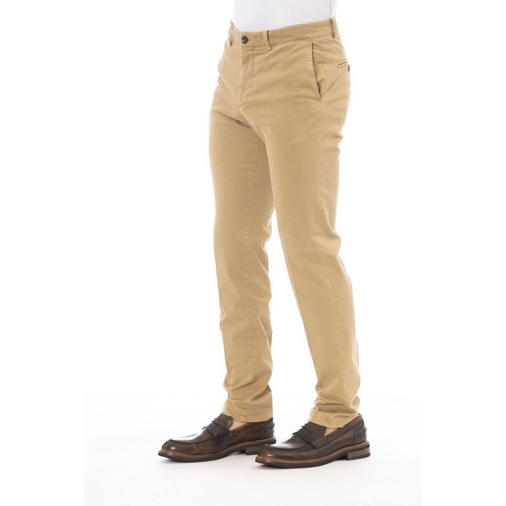 Peserico Beigefarbene Baumwollhose für Herren