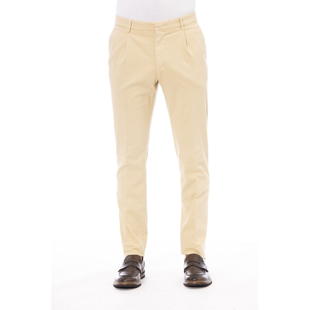 Peserico Beigefarbene Baumwollhose für Herren