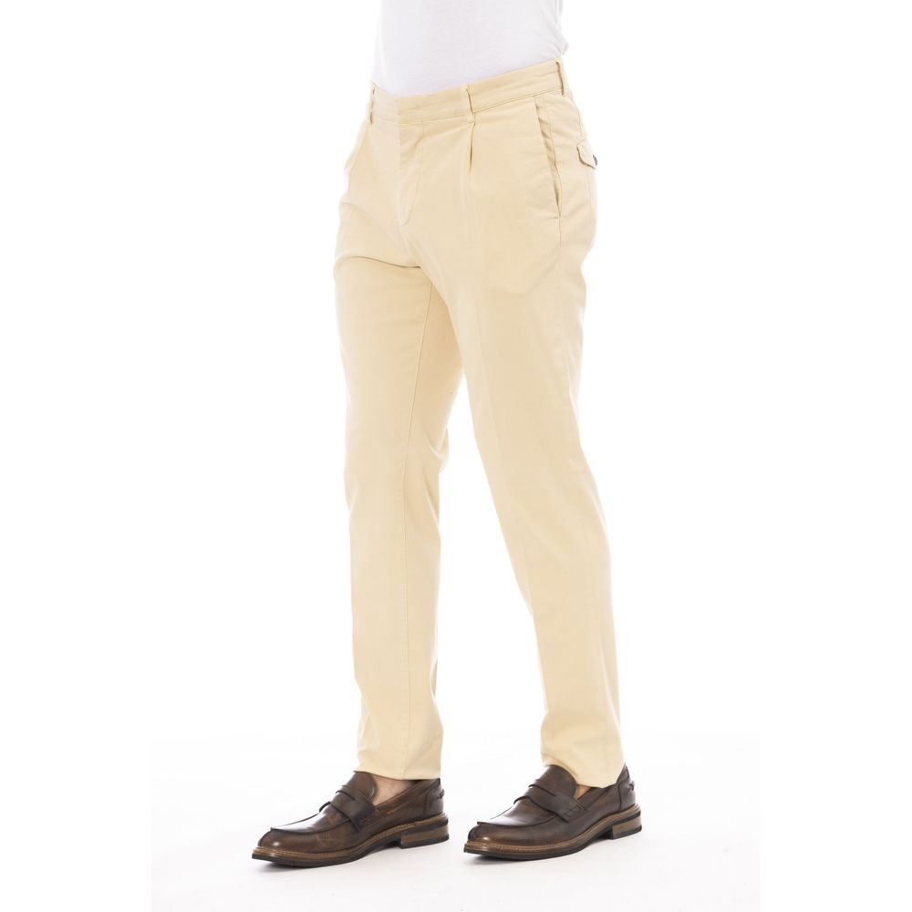 Peserico Beigefarbene Baumwollhose für Herren