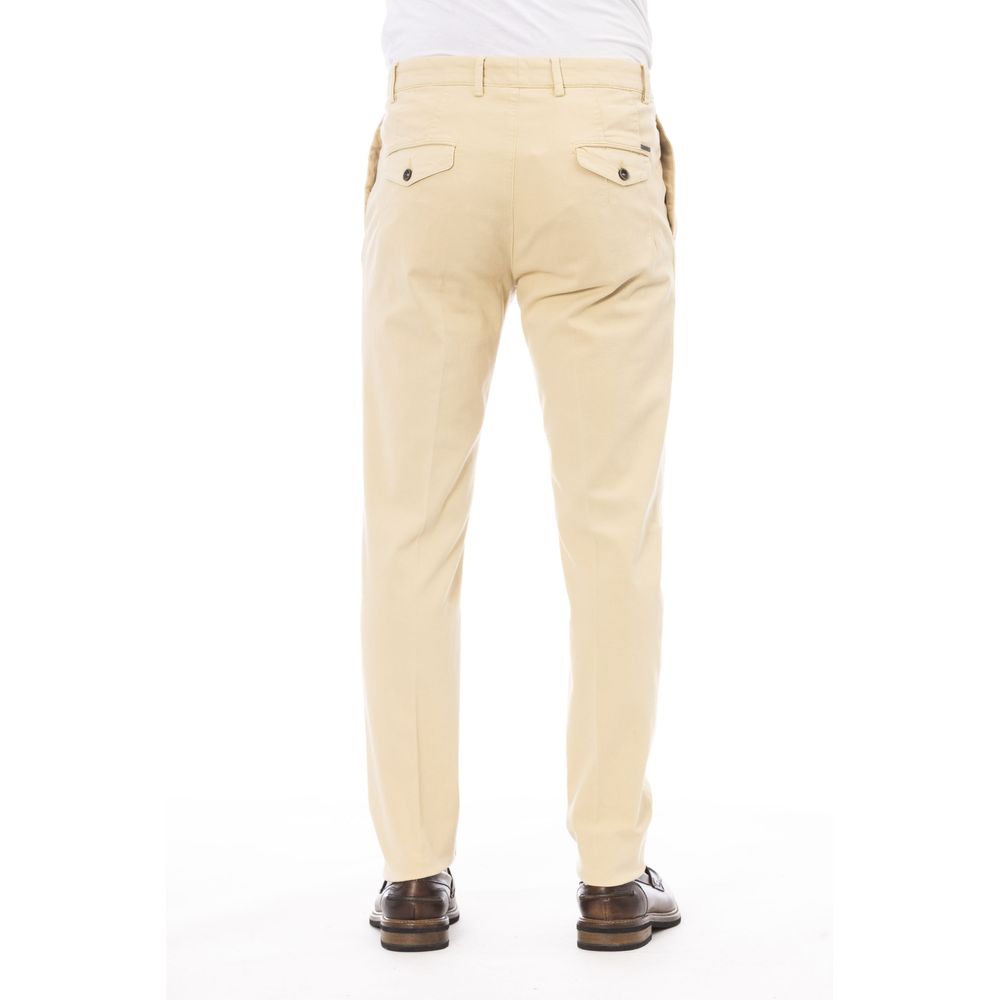 Peserico Beigefarbene Baumwollhose für Herren