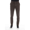 Peserico Braune Baumwollhose für Herren