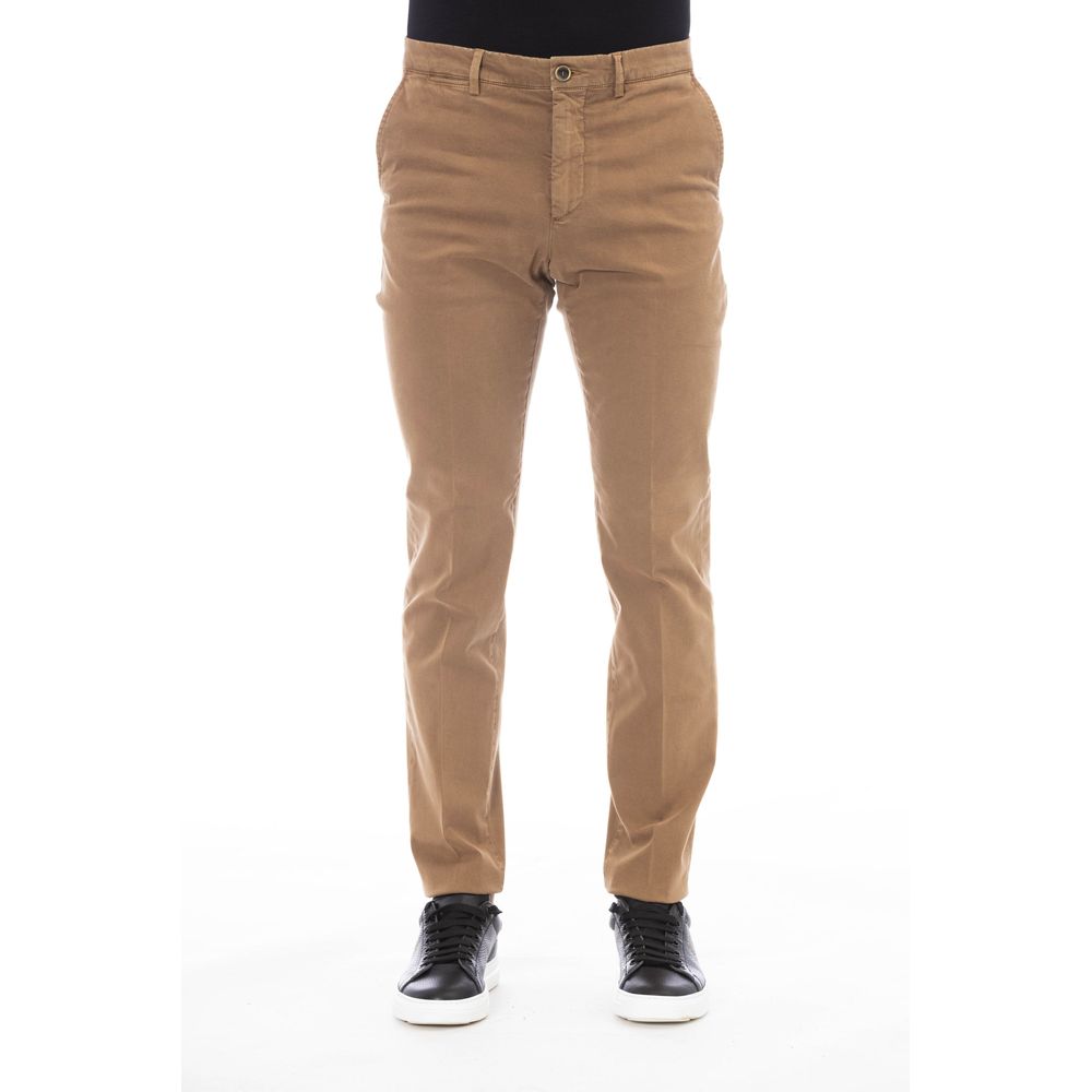 Peserico Beigefarbene Baumwollhose für Herren