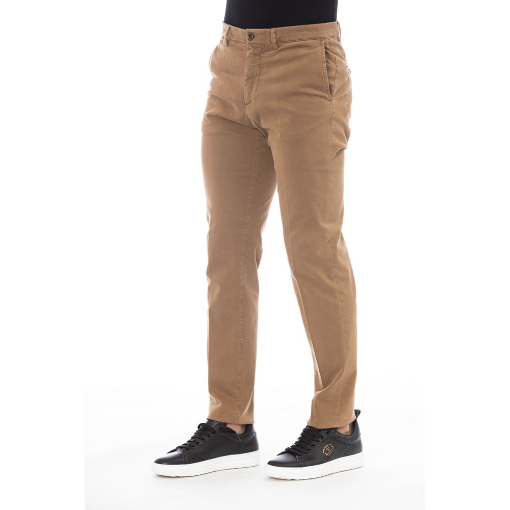 Peserico Beigefarbene Baumwollhose für Herren