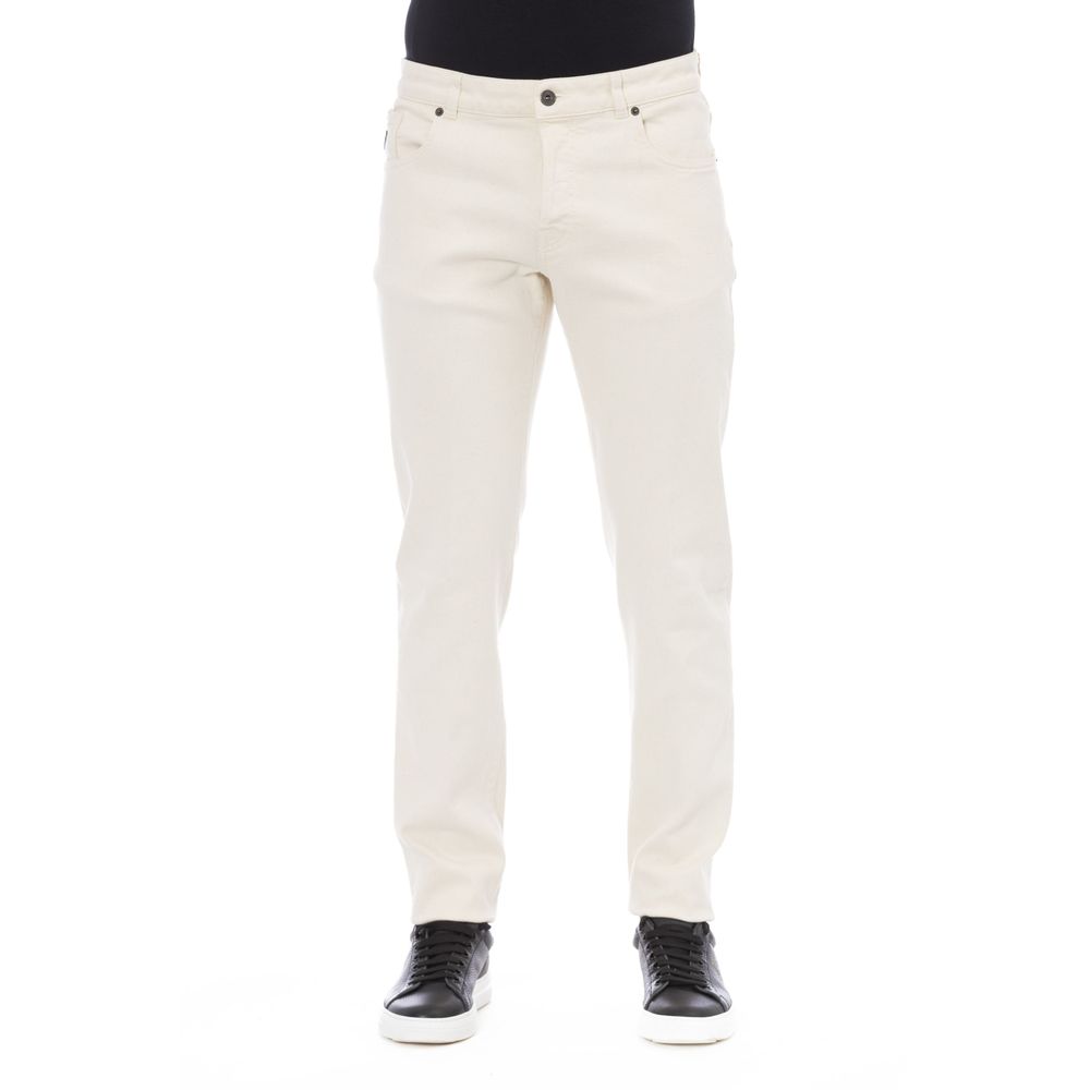 Peserico Bianco Baumwollhose für Herren