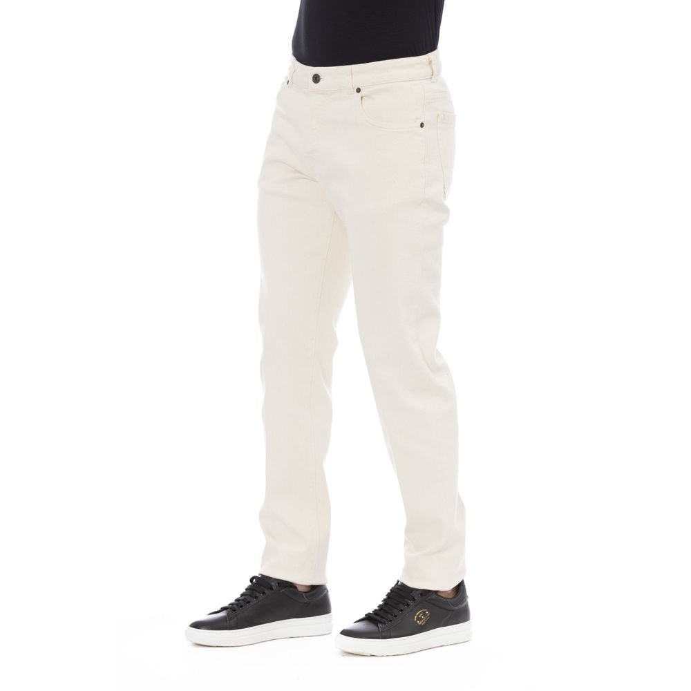 Peserico Bianco Baumwollhose für Herren