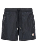 Moncler Blaue Cargo-Shorts aus Polyamid
