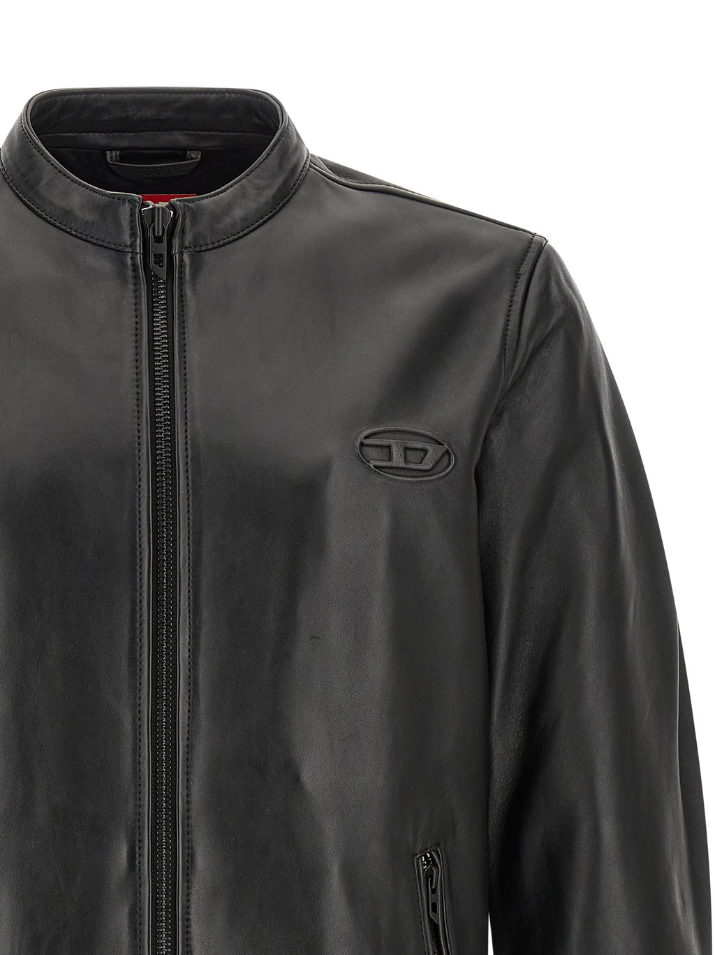 Diesel Schwarze Lammlederjacke